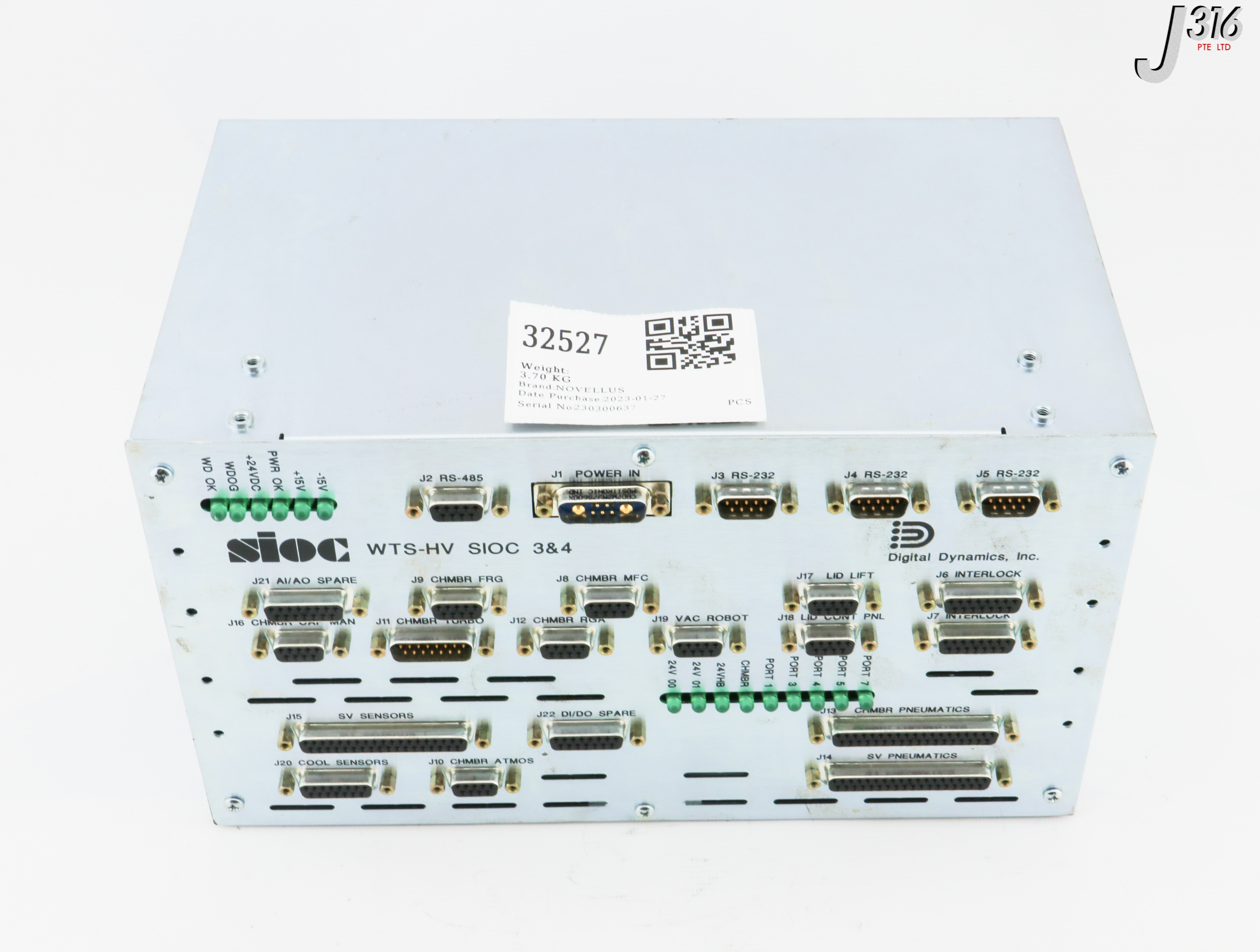 32527 NOVELLUS SESIOC 4 IXT WTS HV, WTS-HV SIOC 3&4 02-266875-00